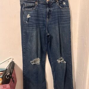 Wild Fable Distressed Blue Boyfriend Jeans